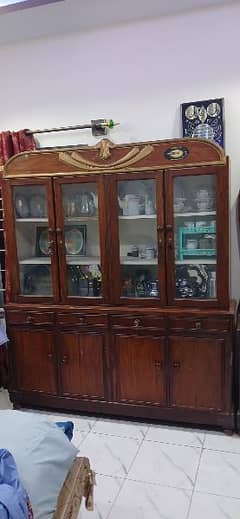 Wooden Showcase and dressing table