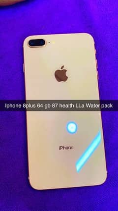 iphone 8plus pta approved 87 helath final price waly call0343 0701958