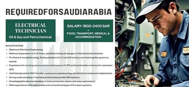 Urgent Staff required for Saudia Arabia (Only for Karachi candidates)