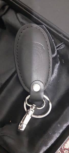 Genuine leather wallet + key cahin 3