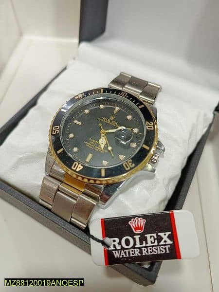 (ROLEX)men's stainless steel watch 2