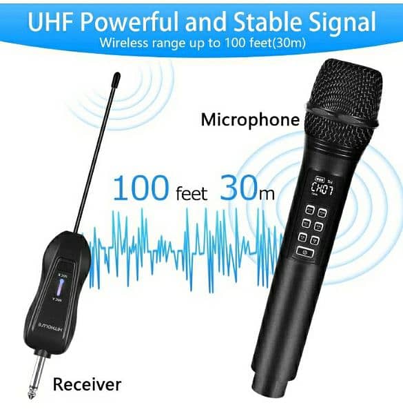 Microphone Rechargeable Wireless K28. Karaoke Cordless Microphone 6