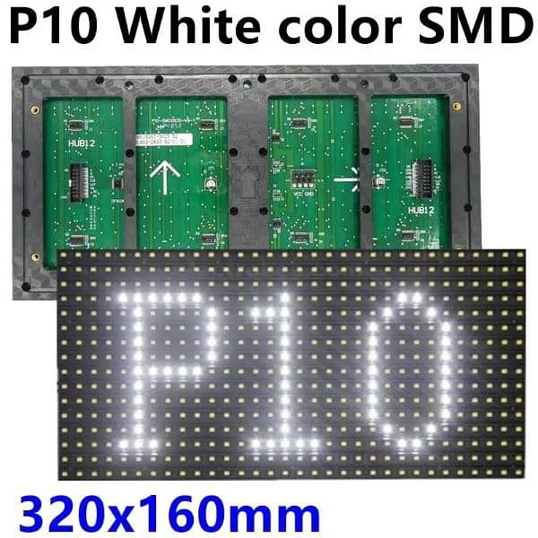 P10 SMD Single White Color Led Panel Display Module 0