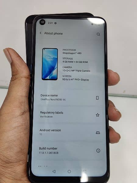 OnePlus N200 5G 4/64 single sim approved quantity available 6