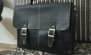 Pure pullcow leather Laptop bag