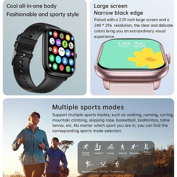 LAMFO Smartwatch 2024- Bluetooth, Call , music, tracker and many more 3