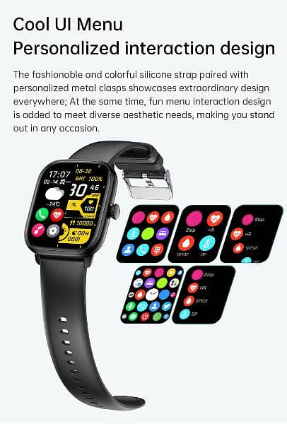 LAMFO Smartwatch 2024- Bluetooth, Call , music, tracker and many more 5
