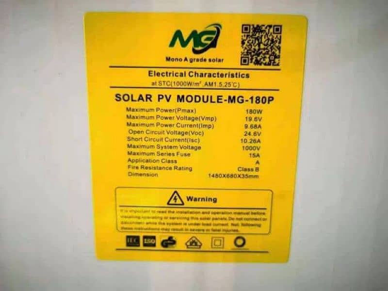 180 Volt Solar Panel (solar plate) A Grade 0