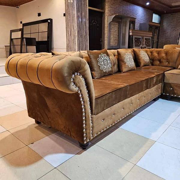 New 3 seater sofa set price , also  L - shaped sofa , made from Lahore 17