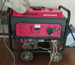 2.7kv Sanco generator 4000E petrol and gas both
