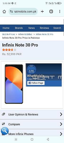 infinix note 30 pro 8+8/256 6
