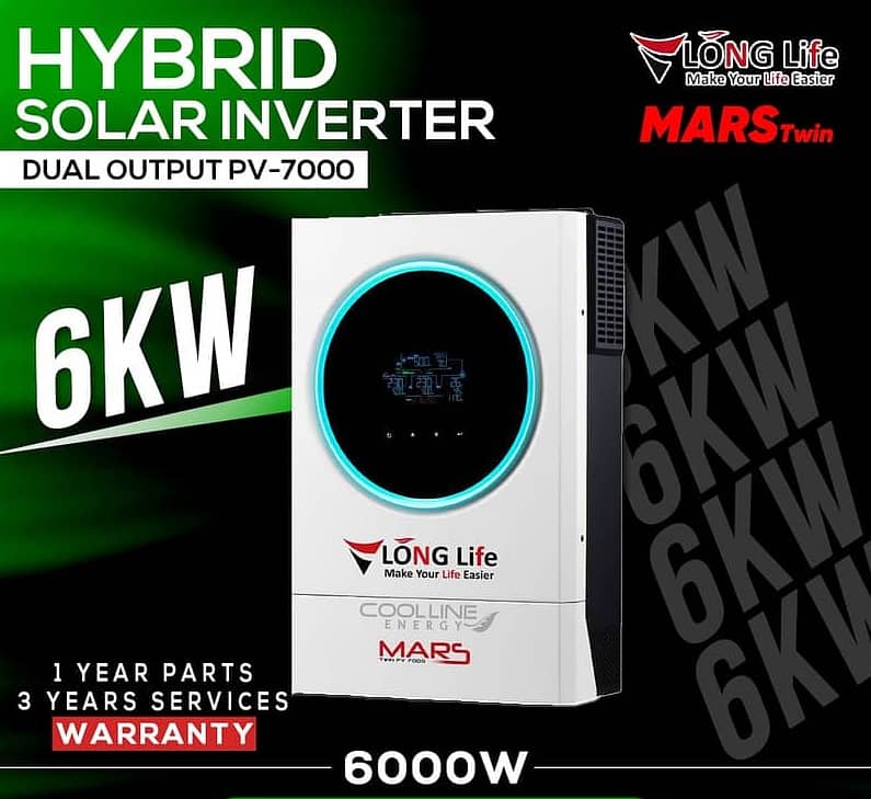 Long Life Mars 6KW PV 7000 - Solar Inverter - 1089389505