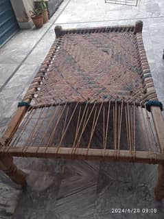 wooden charpai