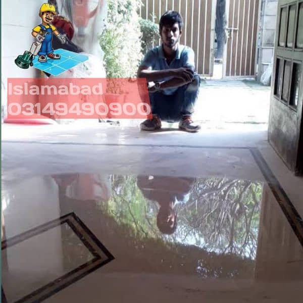 Marble/Chips/Tiles Cleaning Polishing Service Islamabad 8