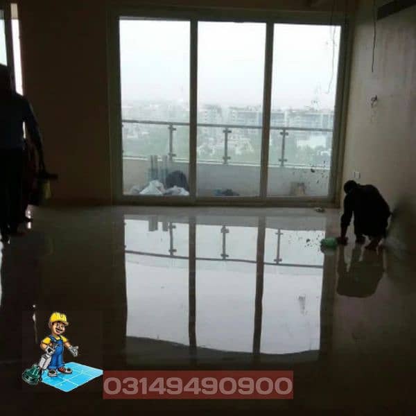 Marble/Chips/Tiles Cleaning Polishing Service Islamabad 16