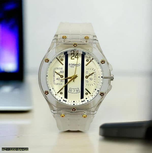 transparent strap watch 1