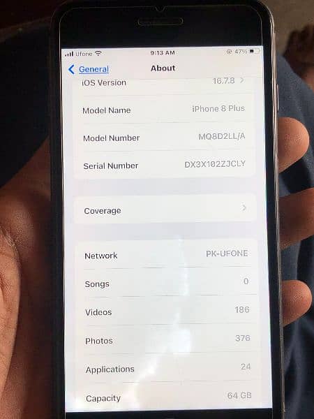 i phone 8 plus Pta Approwed 64 GB 2