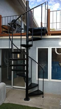 Round Iron Stairs with Installation 0