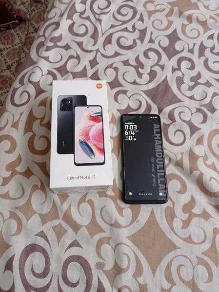 Redmi note 12 8.128 with box available for sale 2