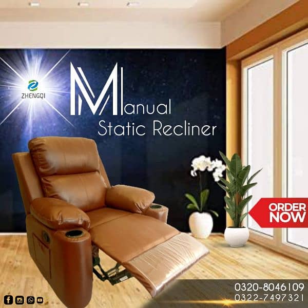 Manual Static Recliner Sofa CASH ON DELIVERY 0