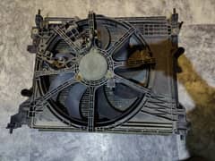Nissan Note e-Power engine Radiator and Shroud with Fan Motor 0