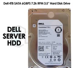 4TB Hard Drive Dell Warranty hard disk for Desktop - Server - Gaming