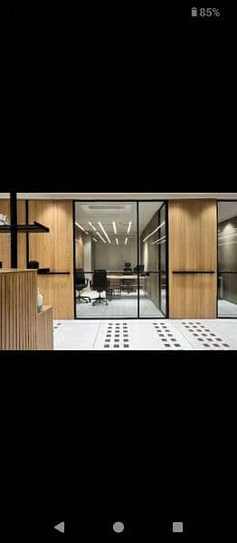 wardrobe , formic sheets, glass partition, wall grace, panels, blinds, 8