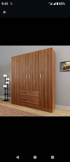 wardrobe , formic sheets, glass partition, wall grace, panels, blinds,