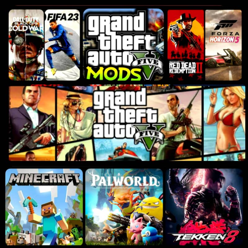 GTA V•MODS PC GAMES INSTALLATION KRWAYE ALL OVER PAKISTAN (1K+GAMES) 0