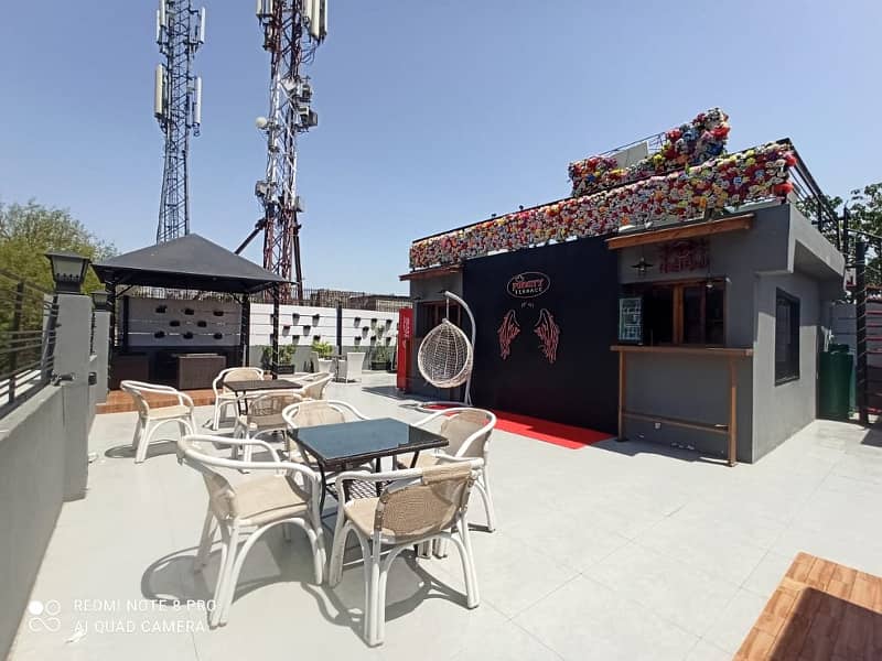 2200 Sqft Rooftop Space Available On Rent Located In F-8 Suitable For Fast Restaurant Caffe 17