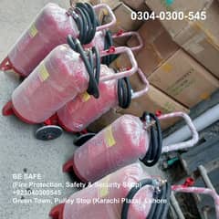 Furniture & Home Decor DCP 50kg Trolley Fire Extinguishers