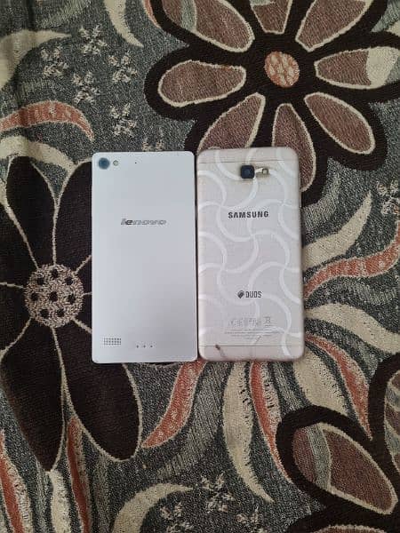 2 mobile lenovo and Samsung 1