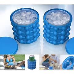 New Magic Ice Cube Maker Genie Silicone – Blue