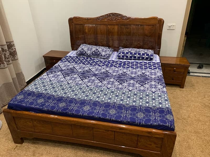 solid wood seesham bed set King size Zero meter condition (just call) 0