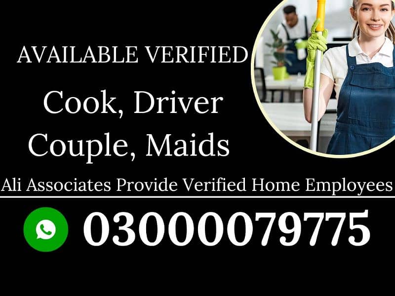 cook,maids,heper,couple,driver 1