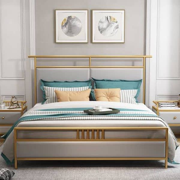 double bed/Single Bed / Iron Bed/steel bed/furniture 6