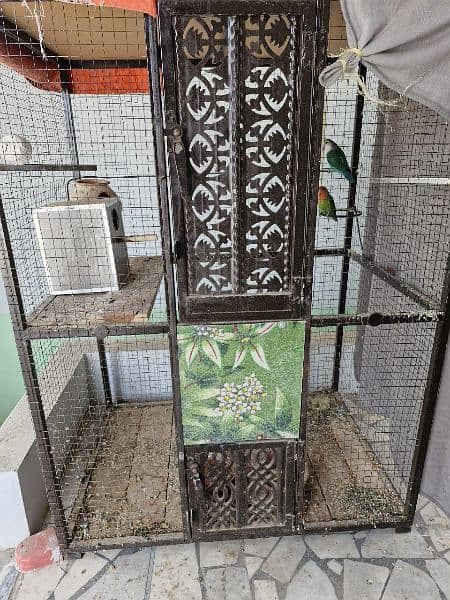 LOVE BIRDS AND CAGE NEST BOX FREE 7