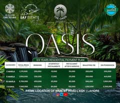 3 Marla Plot Files For Sale In The Oasis Block on Easy Installment 0
