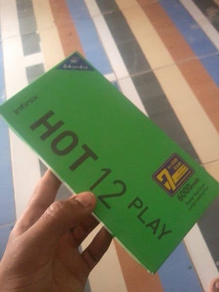 Infinix hot 12 play complete box 7
