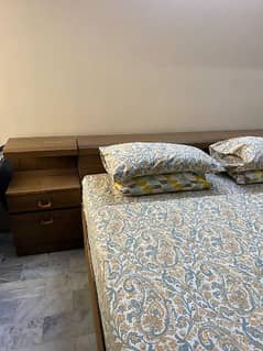 Walnut bedset for sale  , Beautiful bedroom furniture , bridal room