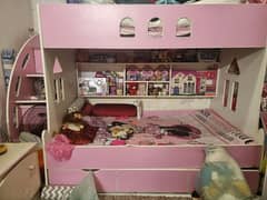 Bunk bed colour pink 0