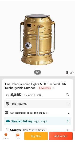 Led Solar camping light 3