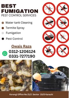 Pest Control/Fumigation Services/Termite spray/Water tank Cleaning