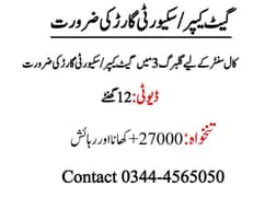 Security Guard/Gate keeper/Office Boy Required for Office/Call center