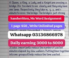 Assignment Work Handwritten and Microsoft Word Available