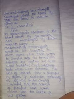 handwriting assignment work