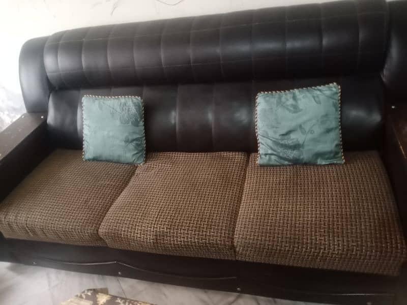 7 seater leather sofa set solid 2