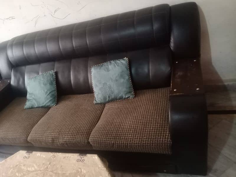 7 seater leather sofa set solid 5