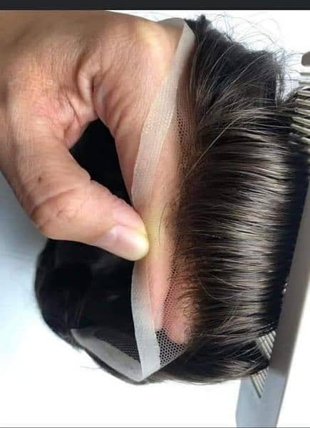 human hair wig installed 10
