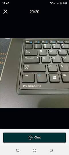 Precision 7720 Core i7-7700HQ 2.8GHz 4GB NVIDIA Gaming laptop